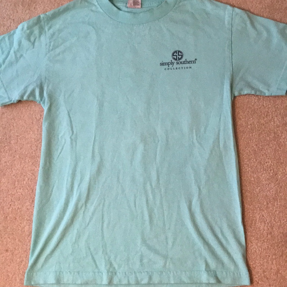 Simply Southern Green/Blue Shirt